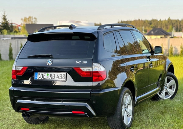 BMW X3 cena 41900 przebieg: 237000, rok produkcji 2007 z Węgorzewo małe 781